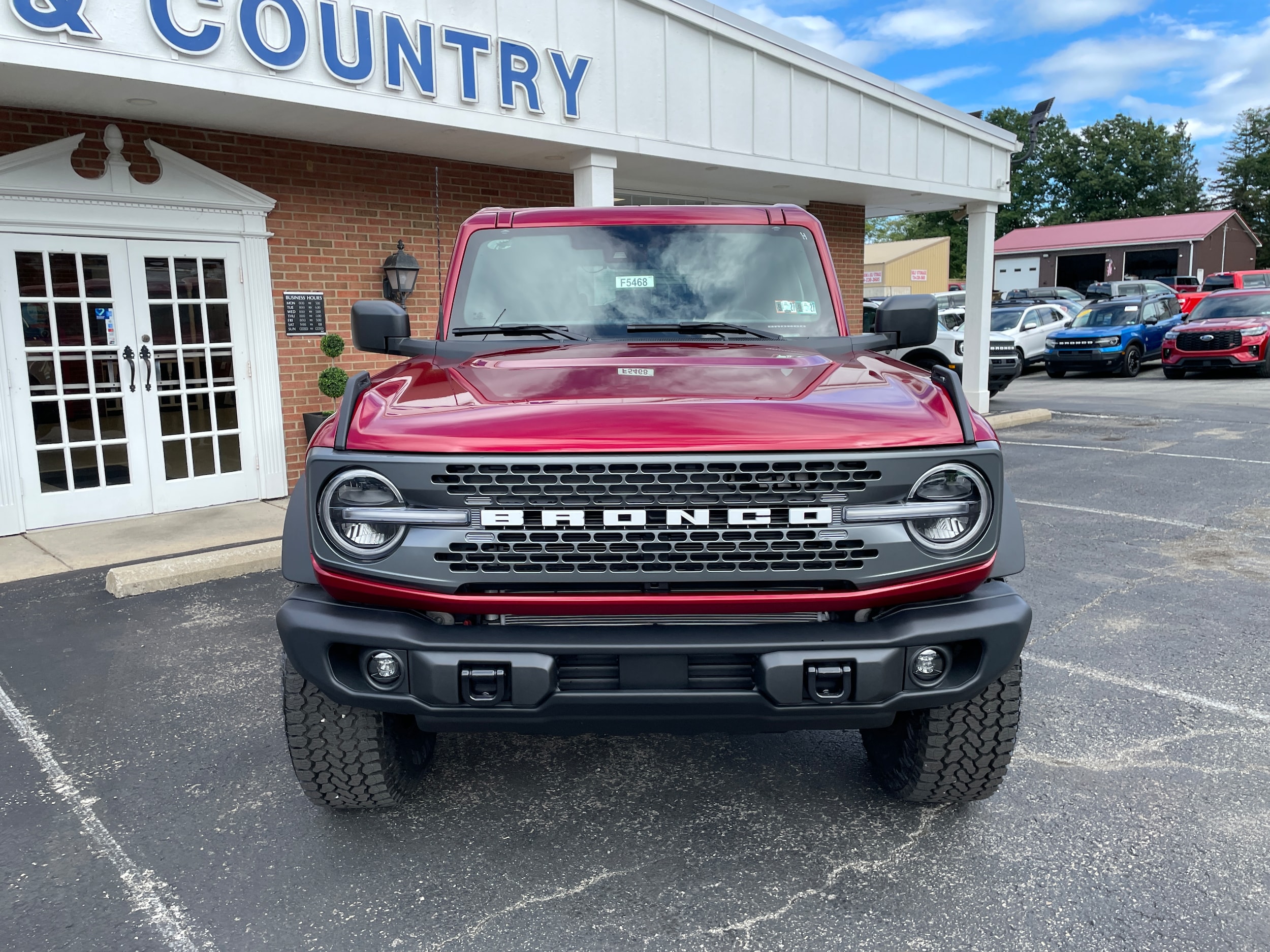 2026 Ford Bronco Badlands&reg; Ruby Red Metallic Tinted Clearcoat at Town & Country Ford