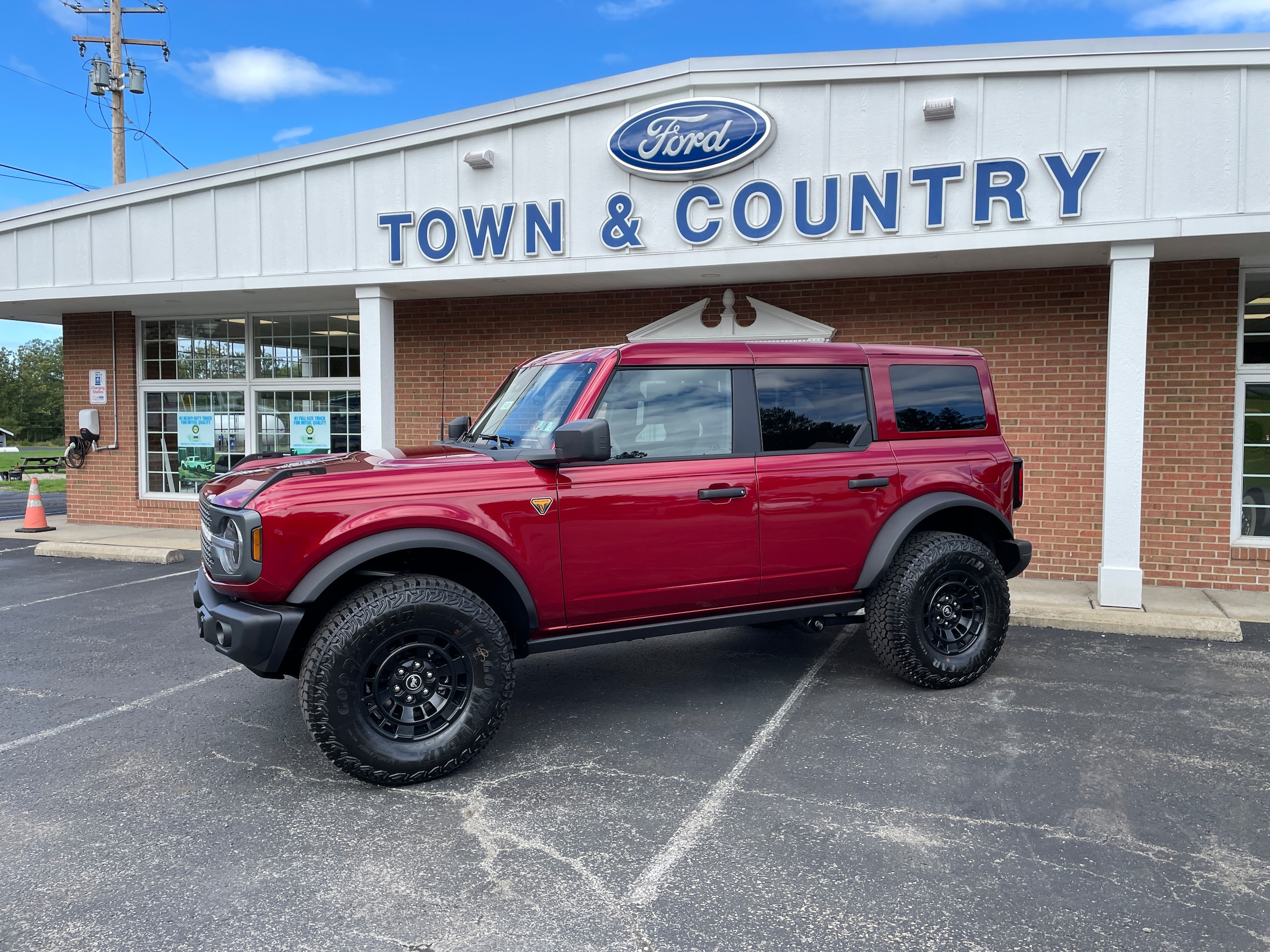 2026 Ford Bronco Badlands&reg; Ruby Red Metallic Tinted Clearcoat at Town & Country Ford