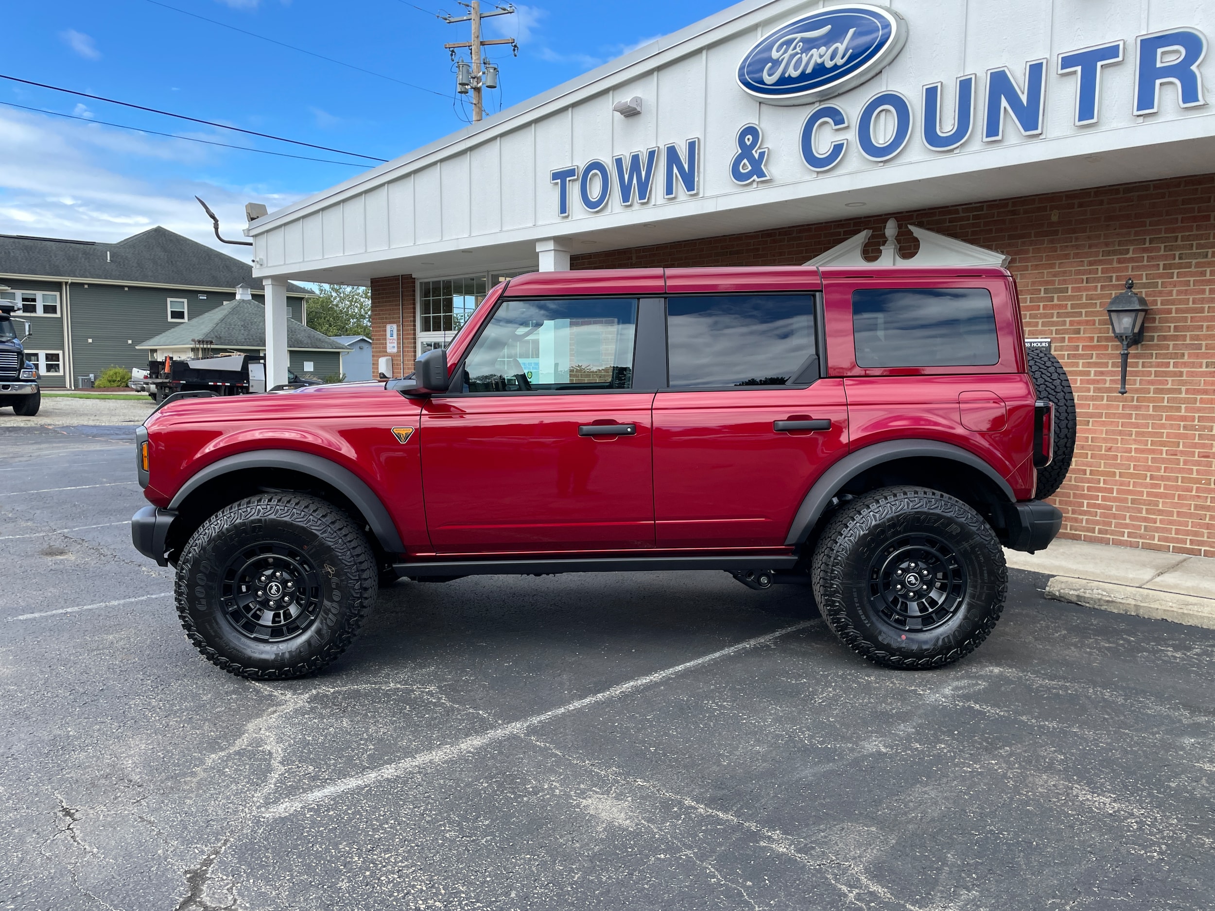 2026 Ford Bronco Badlands&reg; Ruby Red Metallic Tinted Clearcoat at Town & Country Ford