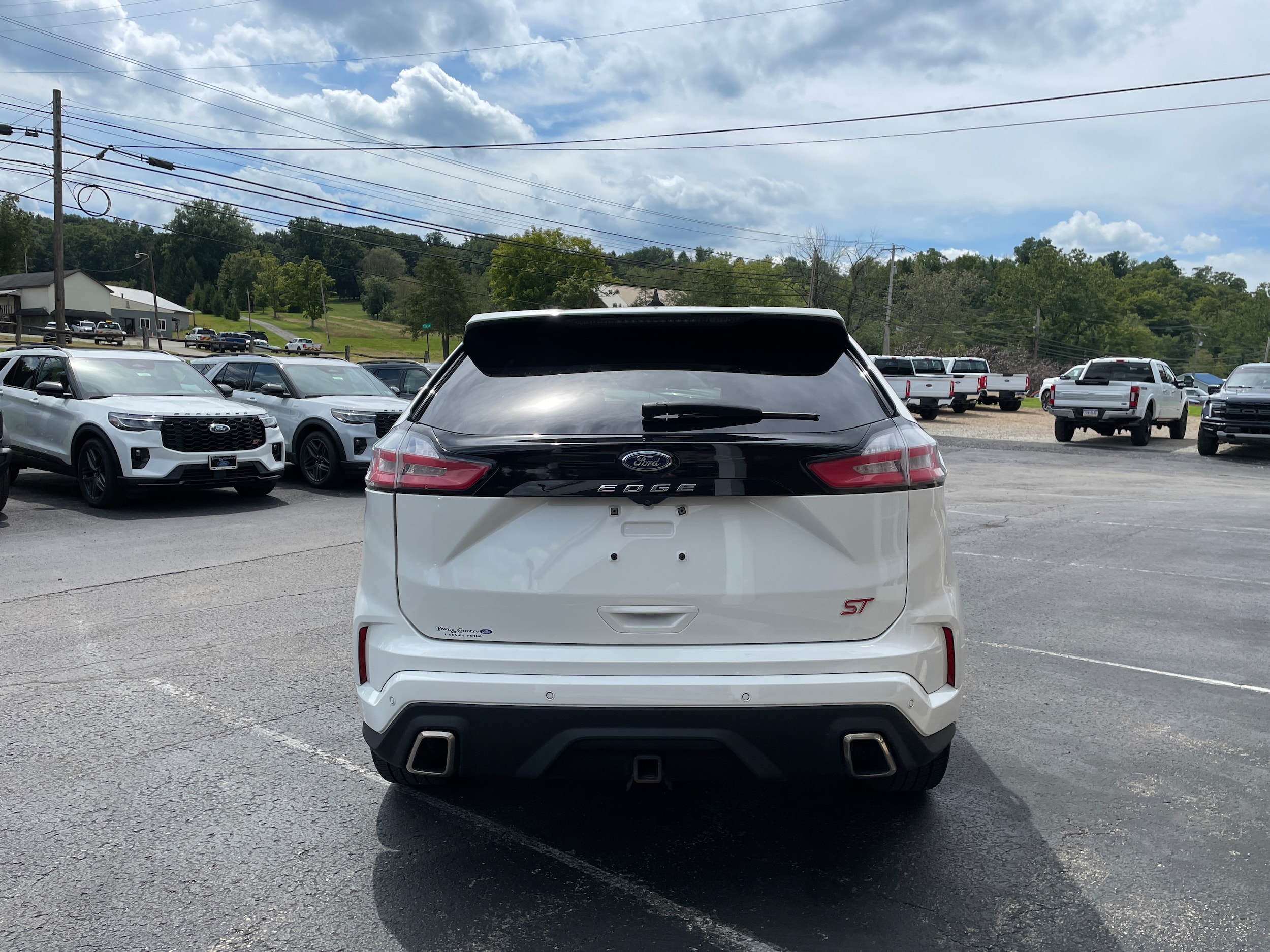 2023 Ford Edge ST Star White at South Park Mitsubishi