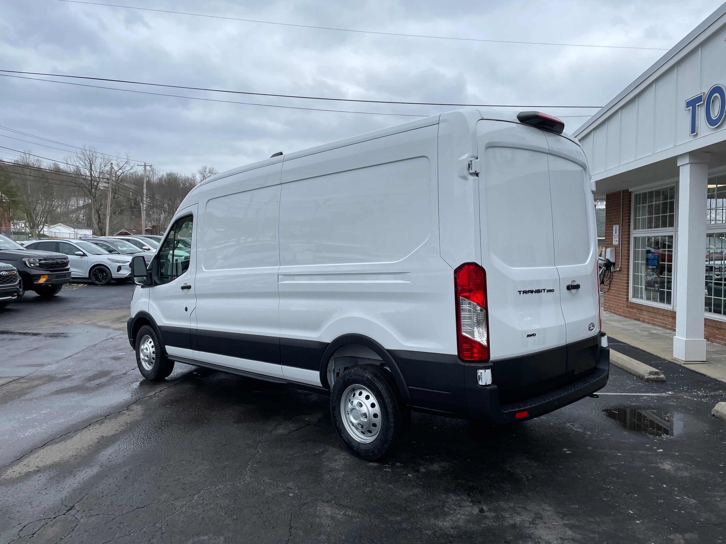 2026 Ford Transit Cargo Van 250 Medium Roof All Wheel Drive Oxford White at Washington Ford