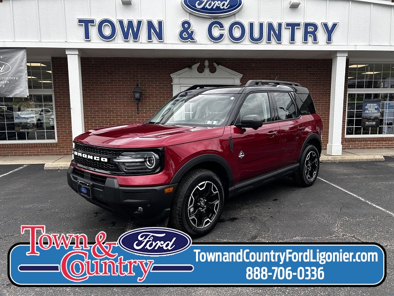2025 Ford Bronco Sport Outer Banks Ruby Red Metallic Tinted Clearcoat at Town & Country Ford
