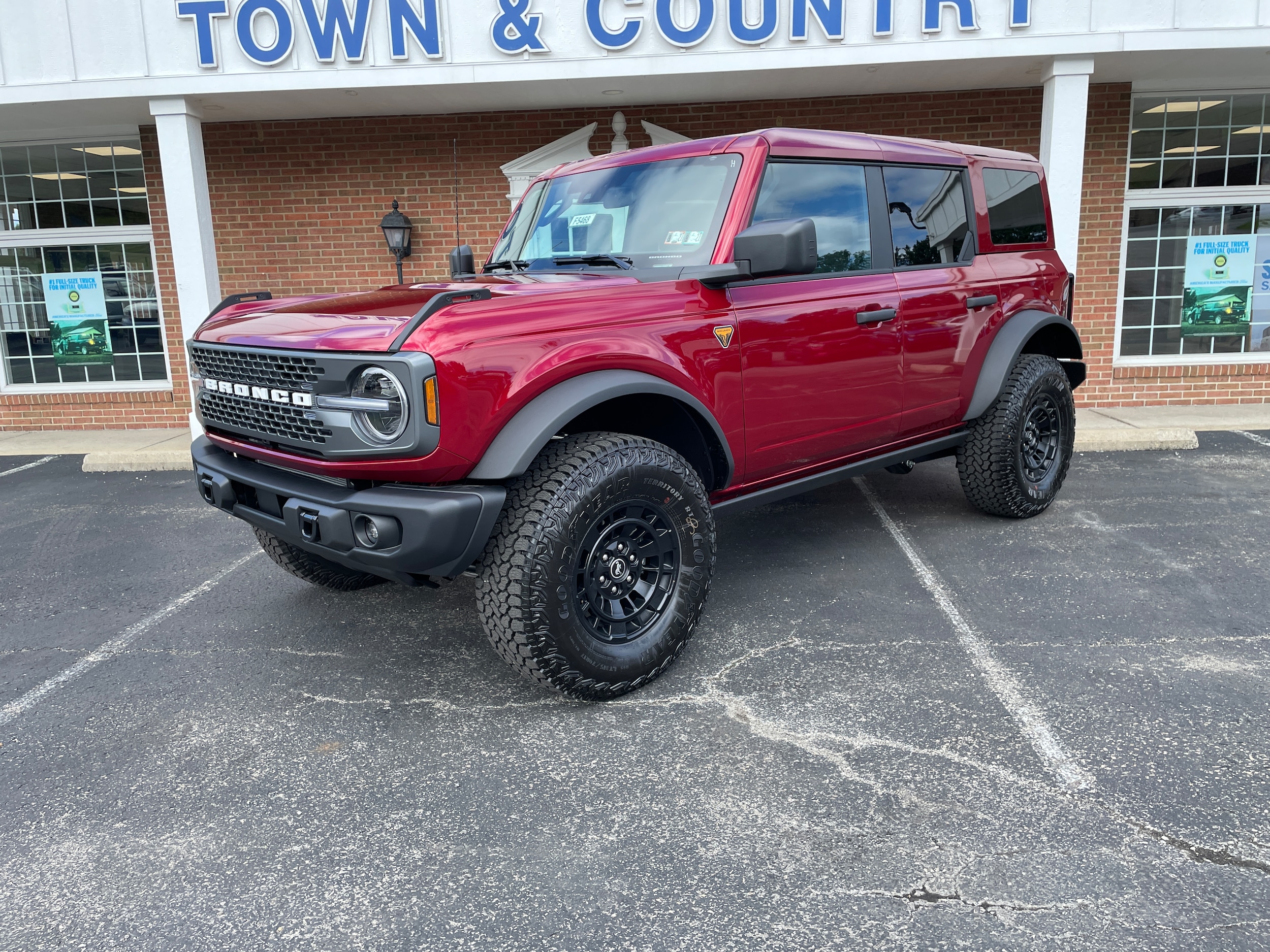 2026 Ford Bronco Badlands&reg; Ruby Red Metallic Tinted Clearcoat at Town & Country Ford