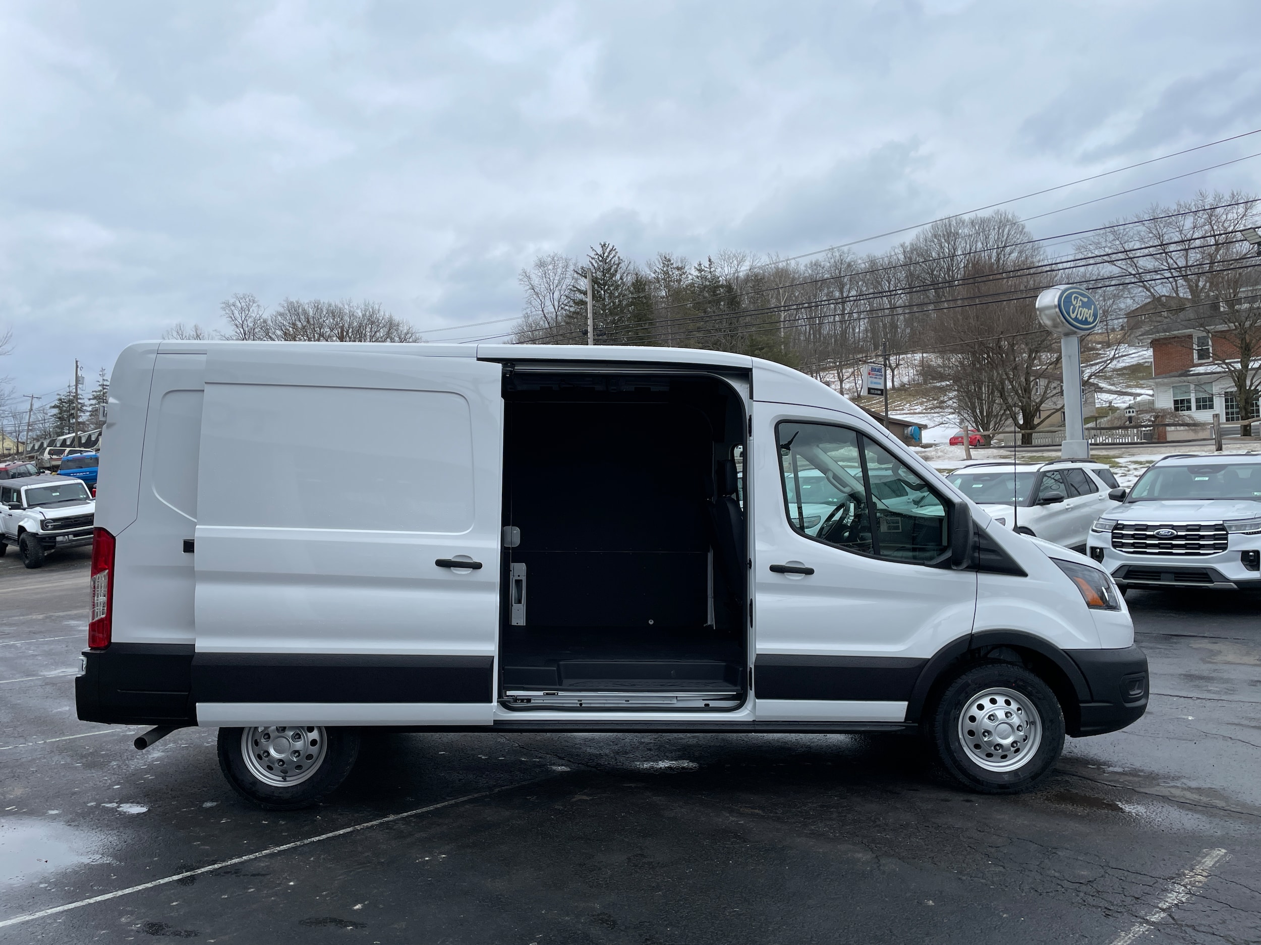 2026 Ford Transit Cargo Van 250 Medium Roof All Wheel Drive Oxford White at Washington Ford