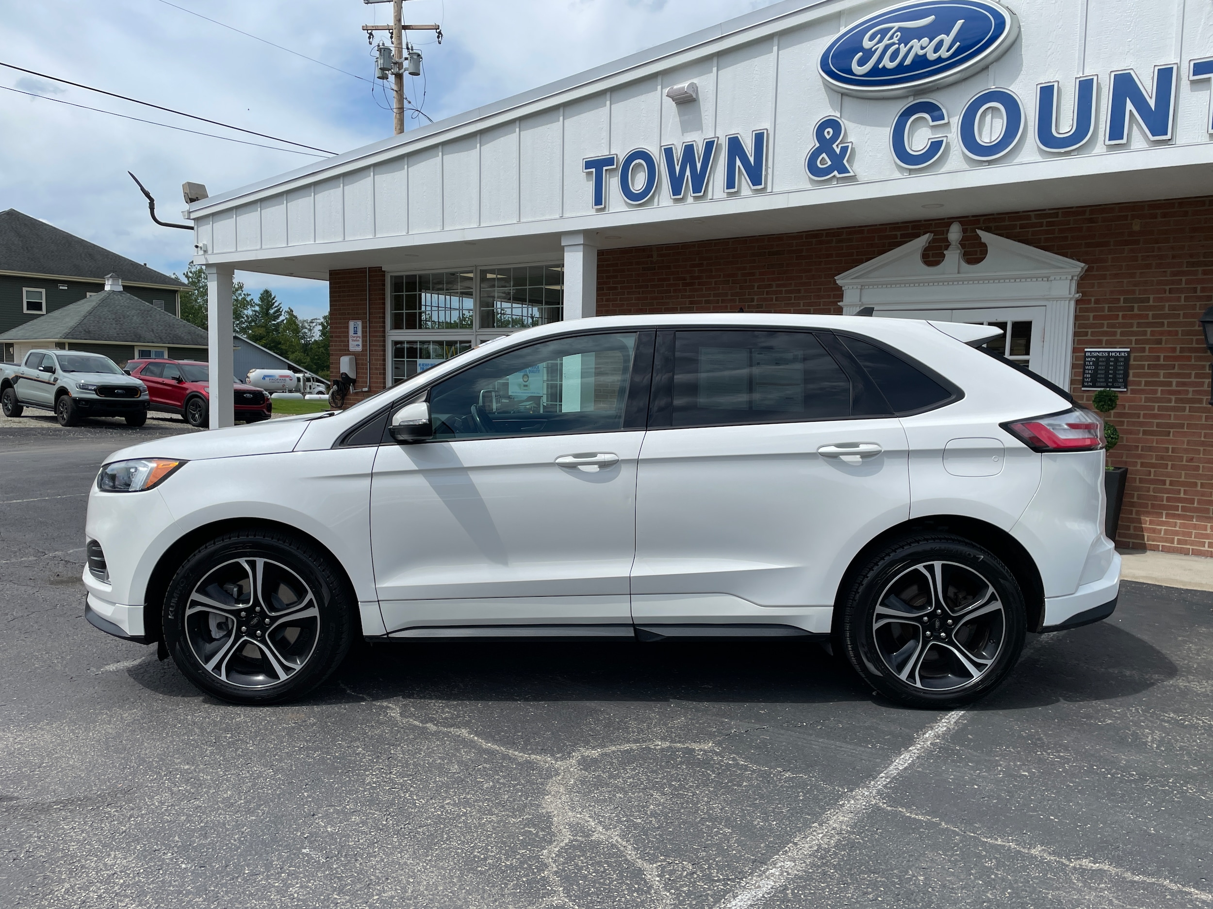 2023 Ford Edge ST Star White at South Park Mitsubishi