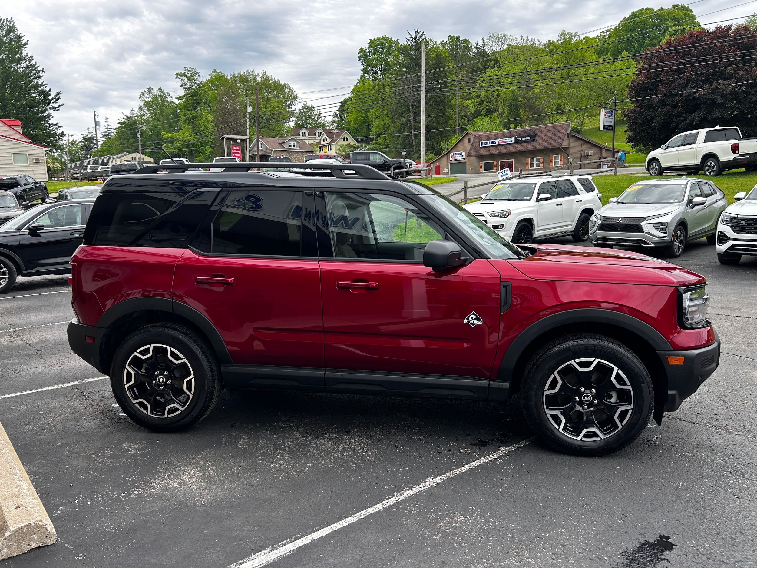 2025 Ford Bronco Sport Outer Banks Ruby Red Metallic Tinted Clearcoat at Town & Country Ford