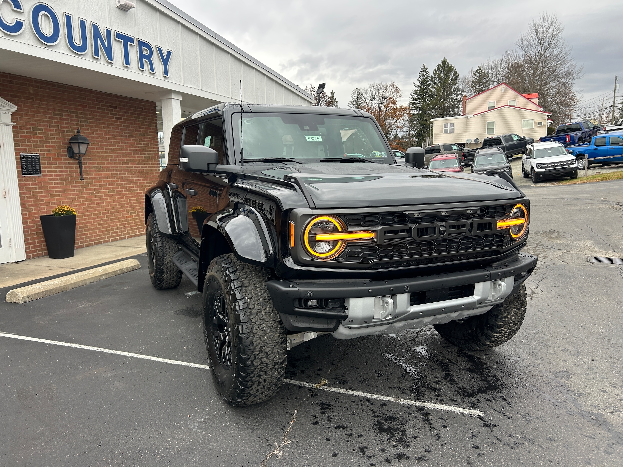2025 Ford Bronco Raptor Shadow Black at Town & Country Ford