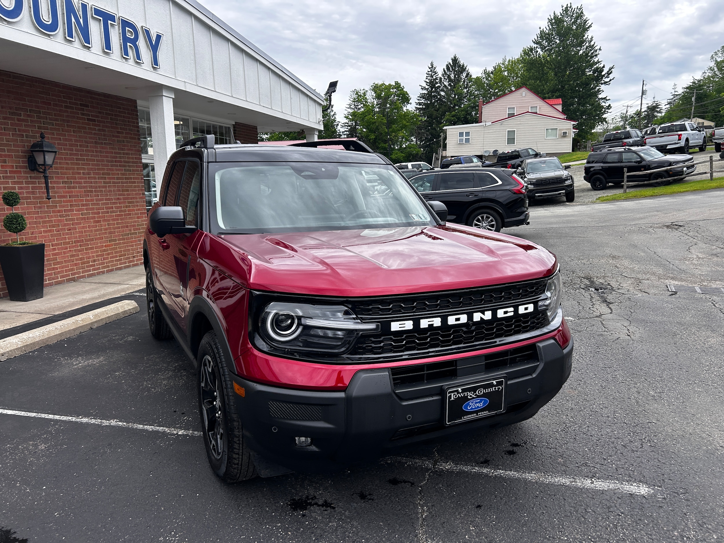 2025 Ford Bronco Sport Outer Banks Ruby Red Metallic Tinted Clearcoat at Town & Country Ford