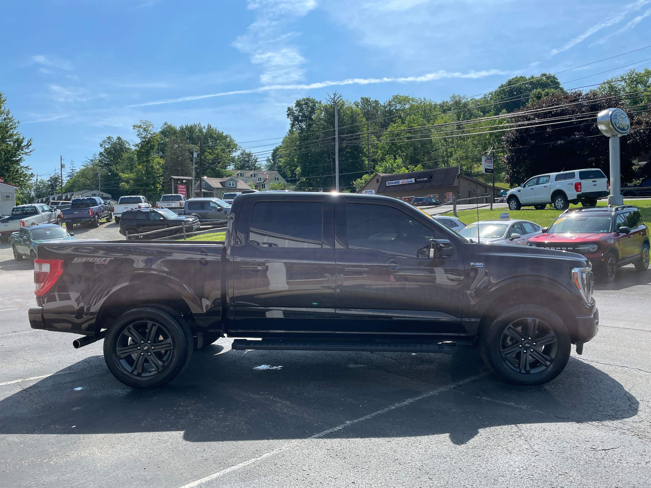 2023 Ford F-150 Lariat Agate Black Metallic at Town & Country Ford