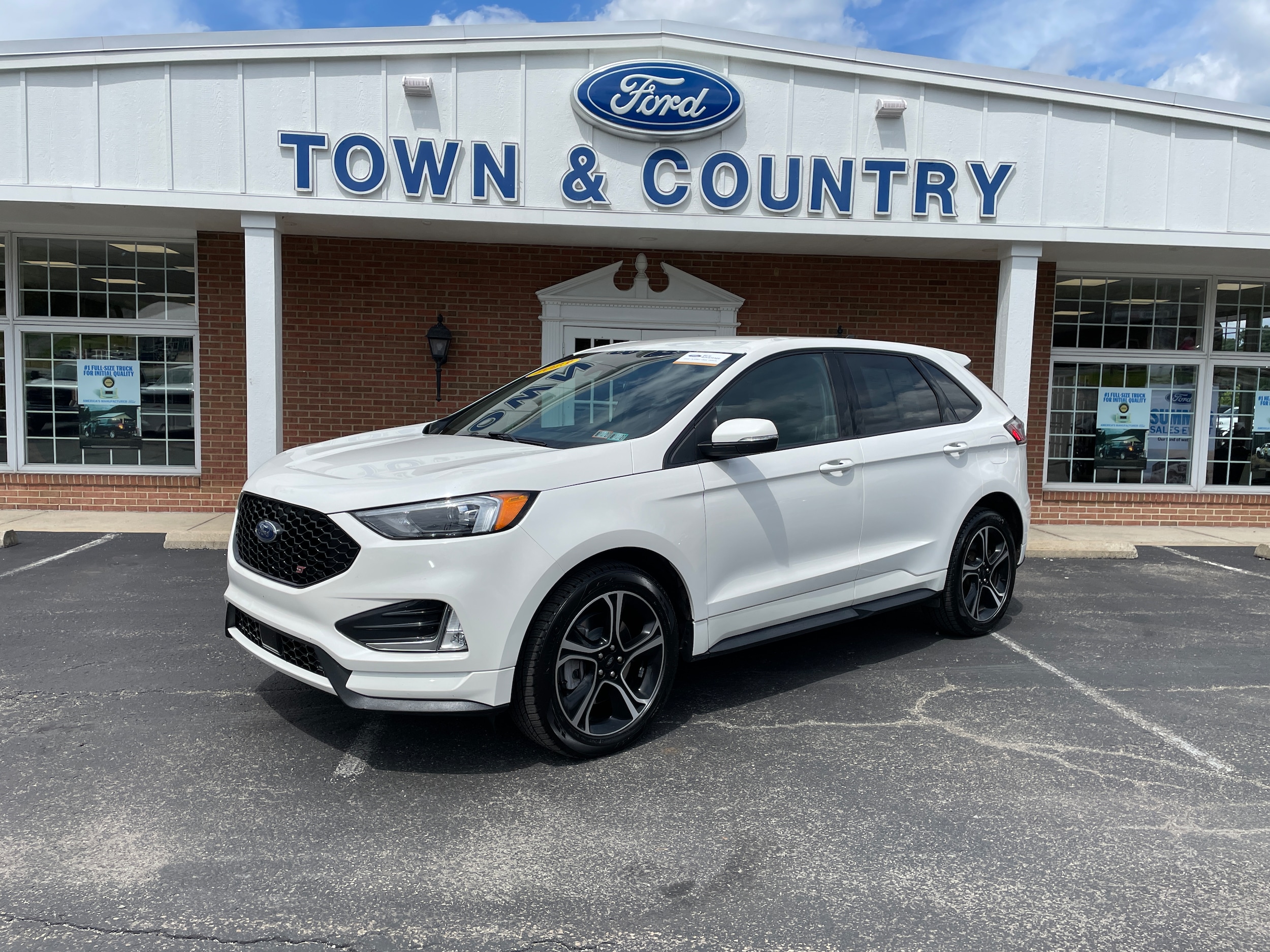 2023 Ford Edge ST Star White at South Park Mitsubishi