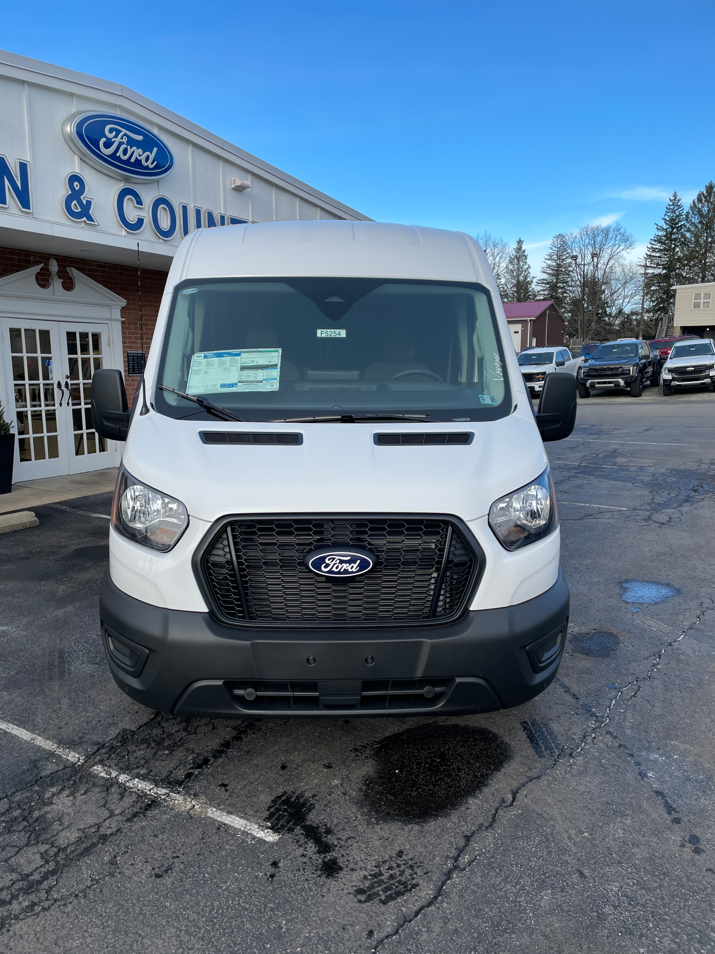 2026 Ford Transit Cargo Van 250 Medium Roof Oxford White at Washington Ford