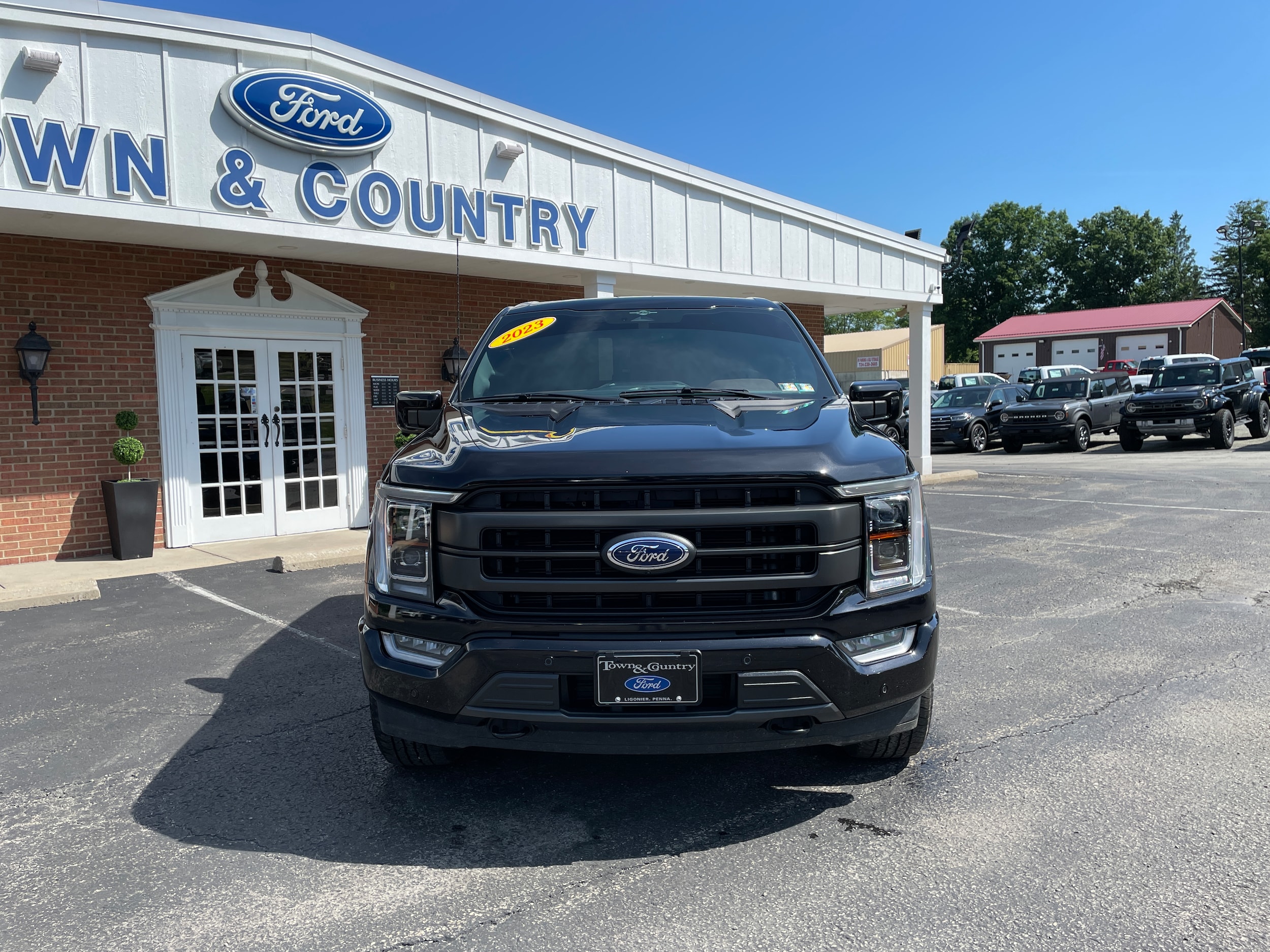 2023 Ford F-150 Lariat Agate Black Metallic at Town & Country Ford