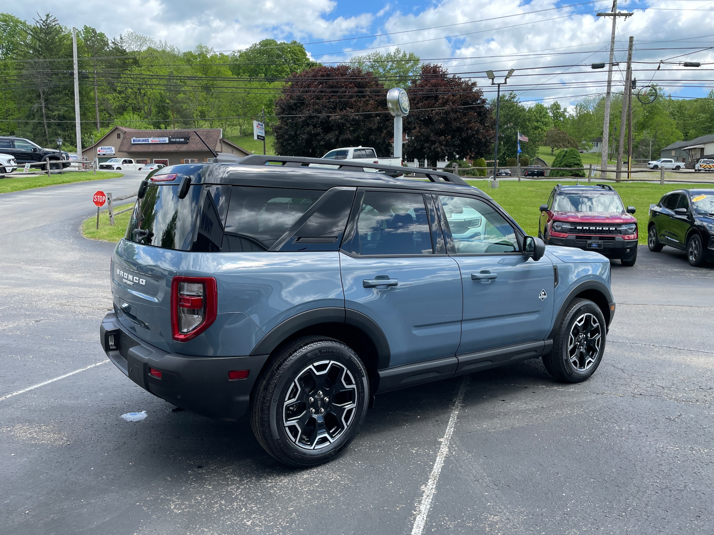 2025 Ford Bronco Sport Outer Banks Azure Gray Metallic Tri-Coat at Town & Country Ford