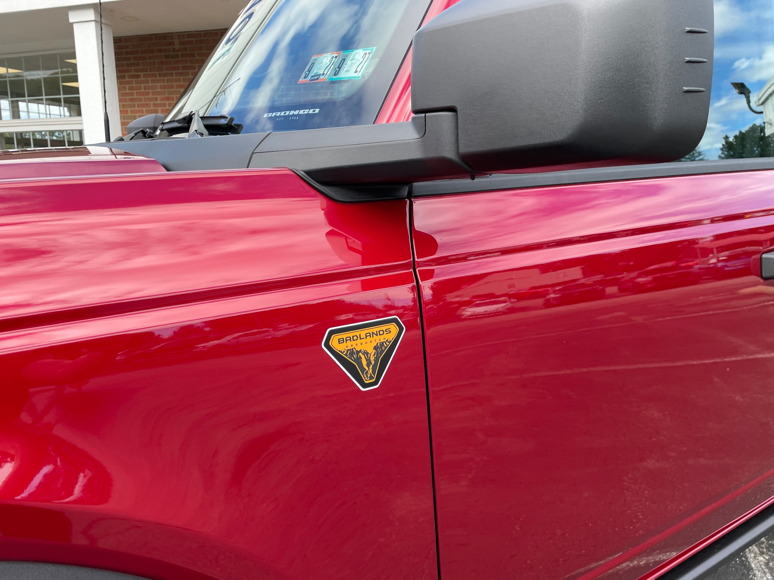 2026 Ford Bronco Badlands&reg; Ruby Red Metallic Tinted Clearcoat at Town & Country Ford