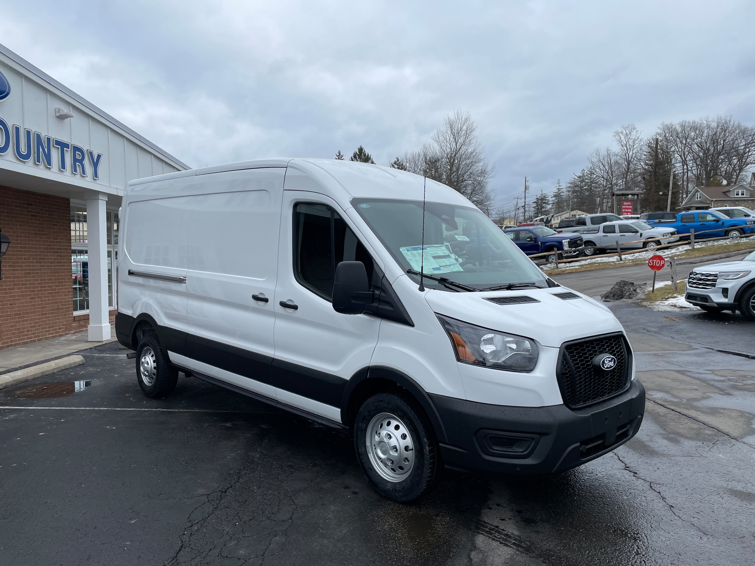 2026 Ford Transit Cargo Van 250 Medium Roof All Wheel Drive Oxford White at Washington Ford