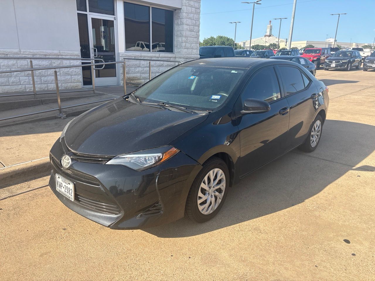Black Sand Pearl 2018 Toyota Corolla Sedan Front-Wheel Drive Continuously Variable Transmission