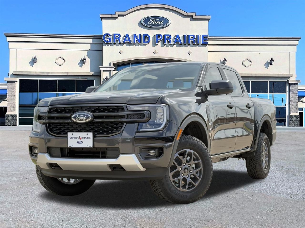 Black (SHADOW BLK) 2026 Ford Ranger Pickup Truck Four-Wheel Drive Automatic