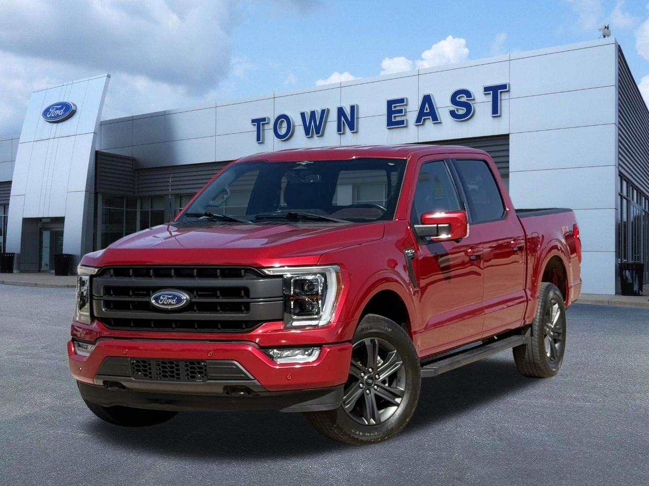 Red Metallic 2023 Ford F-150 Pickup Truck Four-Wheel Drive 10-Speed Automatic
