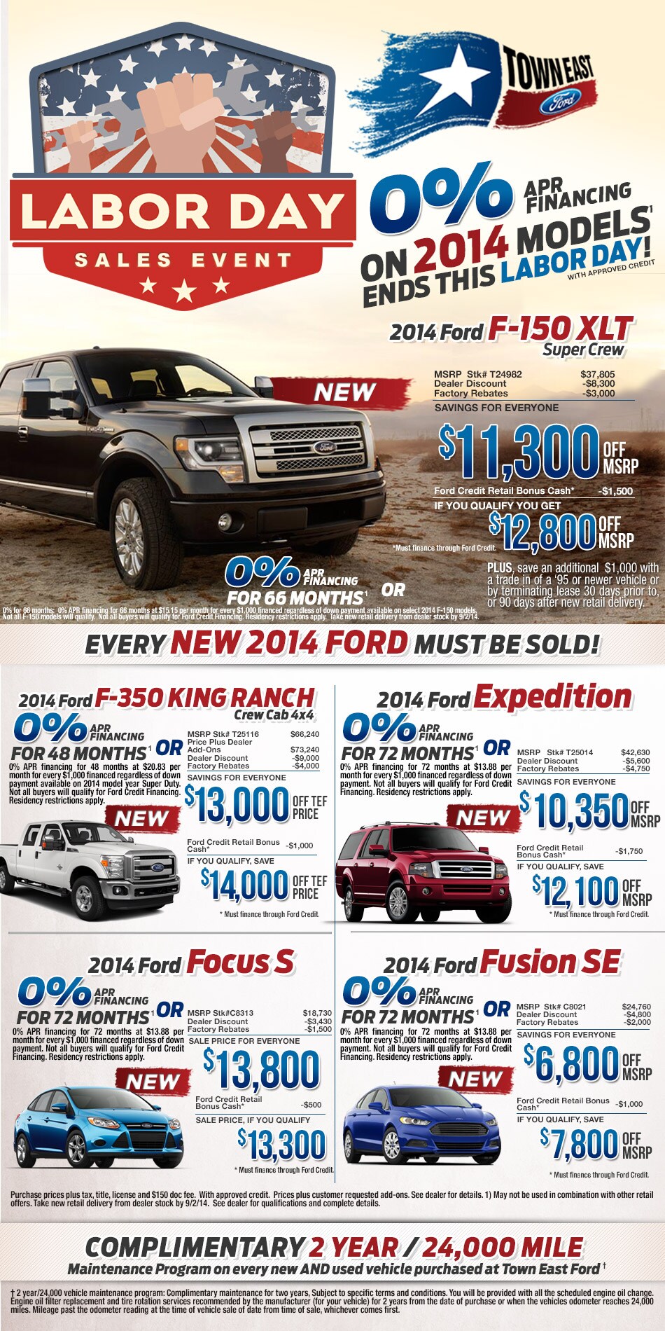 Labor Day Sales Event Town East Ford Mesquite TX 75150