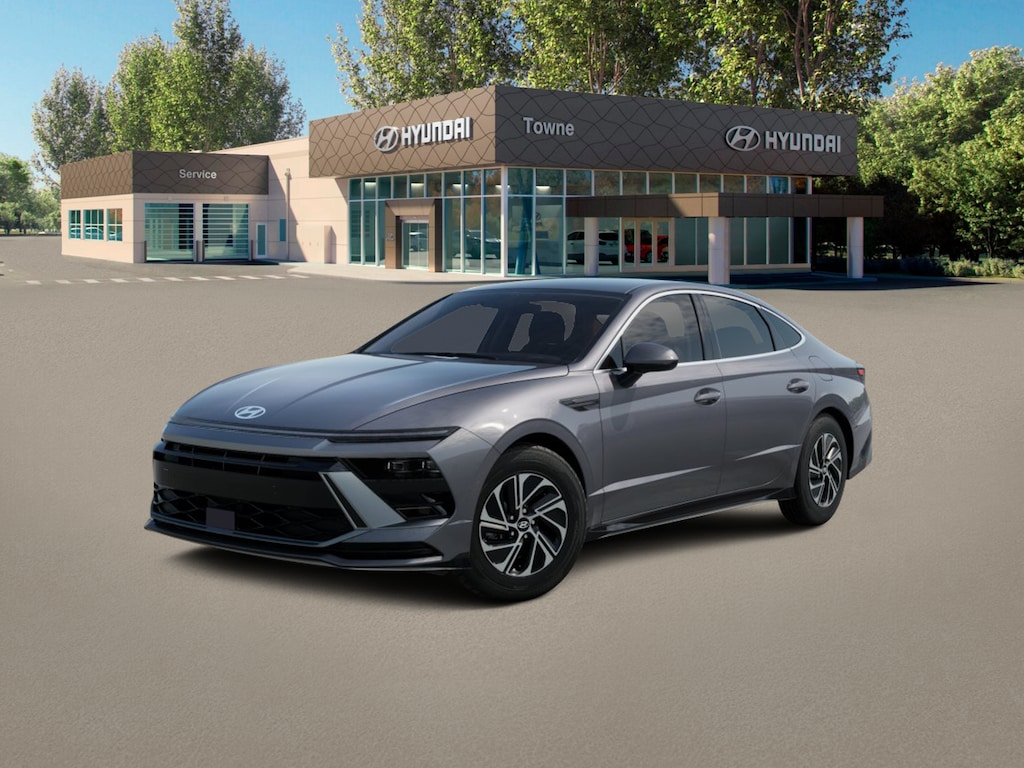 New 2026 Hyundai Sonata Hybrid Blue Sedan