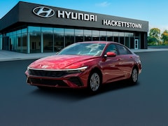 2025 Hyundai Elantra Hybrid Blue Sedan