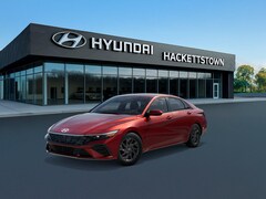 2026 Hyundai Elantra Hybrid Blue Sedan