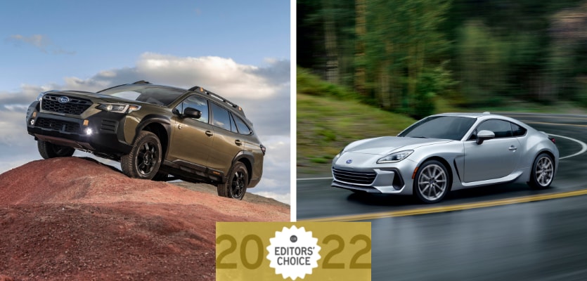 Subaru Outback and BRZ Recognized on Car & Driver's 2022 Editors' Choice List 