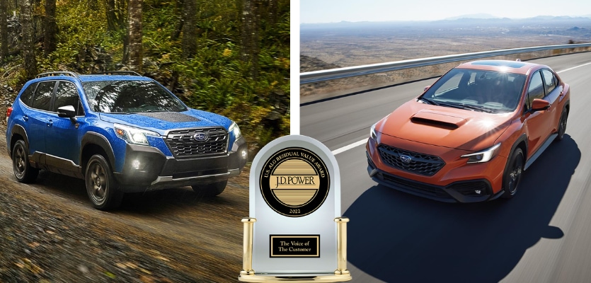 WRX and Forester Each Win J.D Power Residual Value Awards
