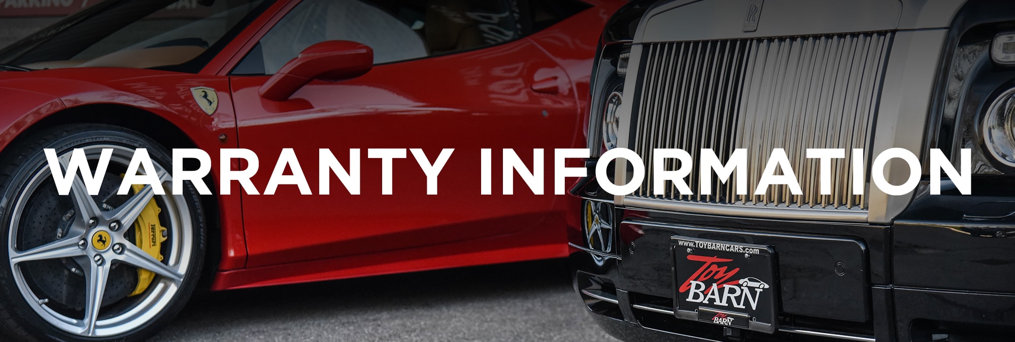 Toy Barn Cars Warranty Information