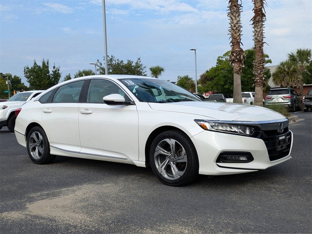 Used 2018 Honda Accord EX-L with VIN 1HGCV1F59JA004388 for sale in Charleston, SC