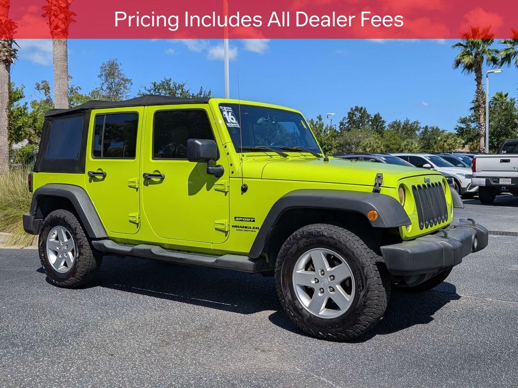 Used 2016 Jeep Wrangler JK Unlimited Unlimited Sport SUV