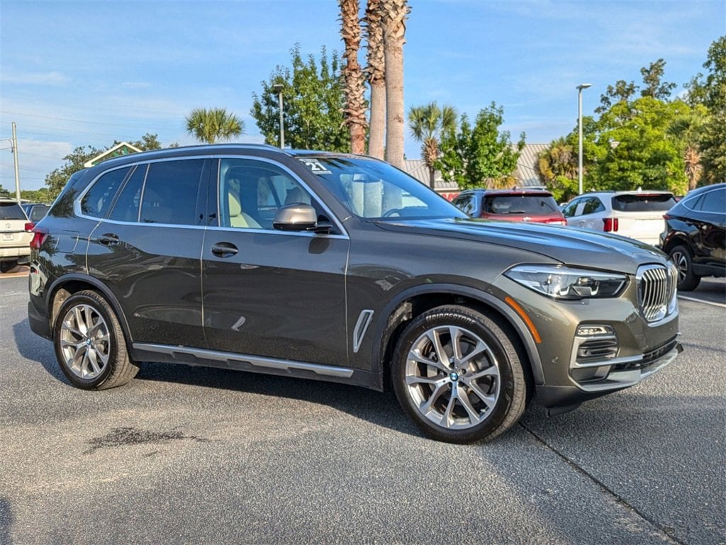 Used 2021 BMW X5 40i with VIN 5UXCR6C07M9E38793 for sale in Charleston, SC