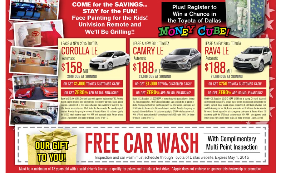 Grand Opening Toyota Special Sale Event Dallas Toyota Dealer Grand