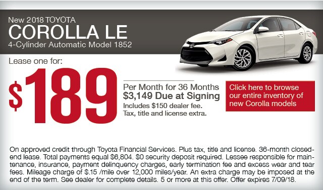 Lease Car Specials | Toyota of Dallas | Garland & Irving, TX