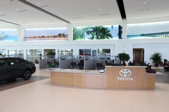 Toyota of Deerfield Beach showroom