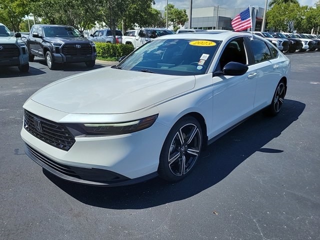 Used 2023 Honda Accord Hybrid Sport with VIN 1HGCY2F55PA014437 for sale in Deerfield Beach, FL