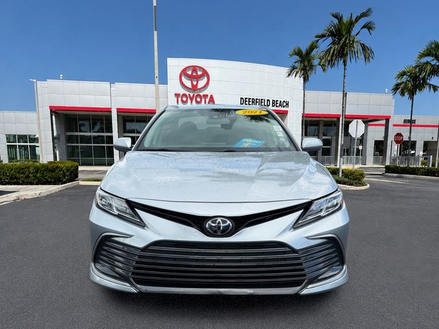 Certified 2021 Toyota Camry LE with VIN 4T1C11AKXMU613995 for sale in Deerfield Beach, FL