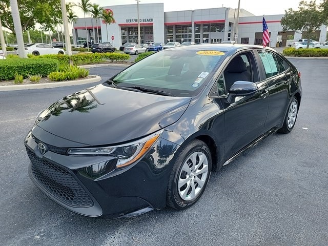 Certified 2022 Toyota Corolla LE with VIN 5YFEPMAE5NP373258 for sale in Deerfield Beach, FL