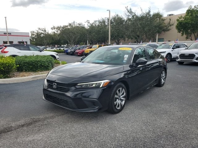 Used 2022 Honda Civic LX with VIN 2HGFE2F28NH546582 for sale in Deerfield Beach, FL