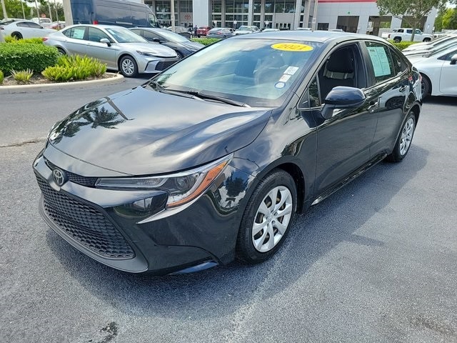 Certified 2021 Toyota Corolla LE with VIN JTDEPMAE4MJ186192 for sale in Deerfield Beach, FL