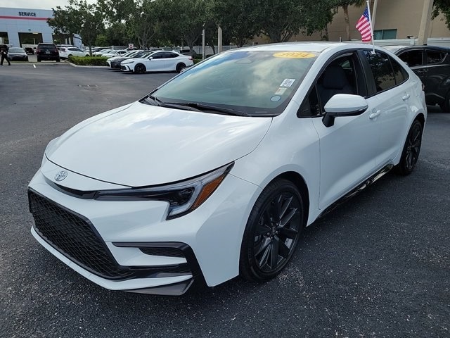 Certified 2024 Toyota Corolla SE with VIN 5YFS4MCE3RP186020 for sale in Deerfield Beach, FL