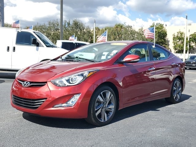 Used 2016 Hyundai Elantra Limited with VIN 5NPDH4AE4GH745620 for sale in Deerfield Beach, FL