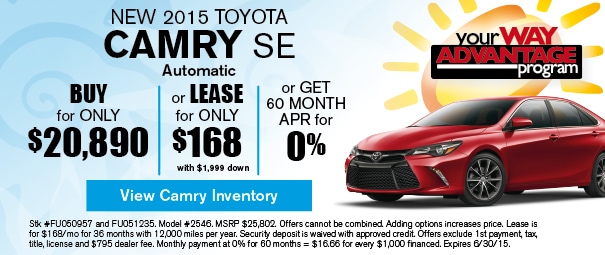 New 2015 Toyota Camry Offer, Deerfield Beach FL