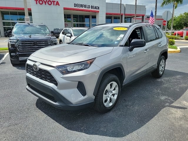 Used 2021 Toyota RAV4 LE with VIN 2T3H1RFV3MC145589 for sale in Deerfield Beach, FL