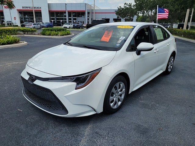 Used 2022 Toyota Corolla LE with VIN JTDEPMAE3N3010160 for sale in Deerfield Beach, FL