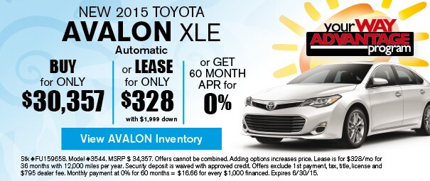 New 2015 Toyota Avalon Offer, Deerfield Beach FL