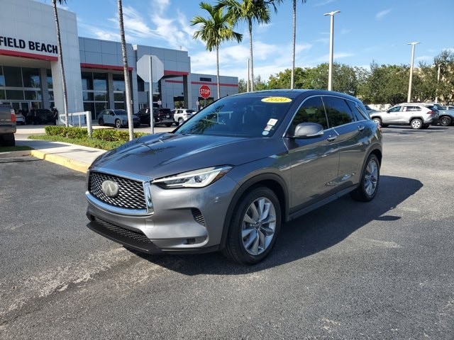 Used 2020 INFINITI QX50 Pure with VIN 3PCAJ5M13LF120589 for sale in Deerfield Beach, FL