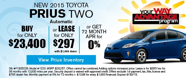 New 2015 Toyota Prius Two Offer, Deerfield Beach FL