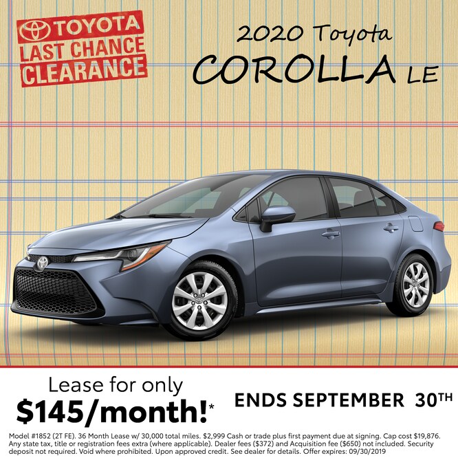 New Toyota Lease Specials and Incentives Toyota of Keene, NH