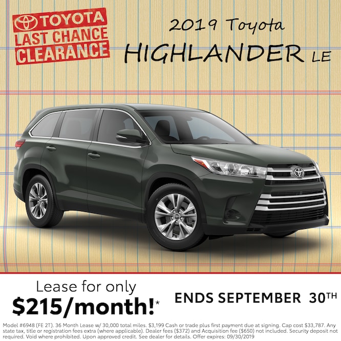 New Toyota Lease Specials and Incentives Toyota of Keene, NH